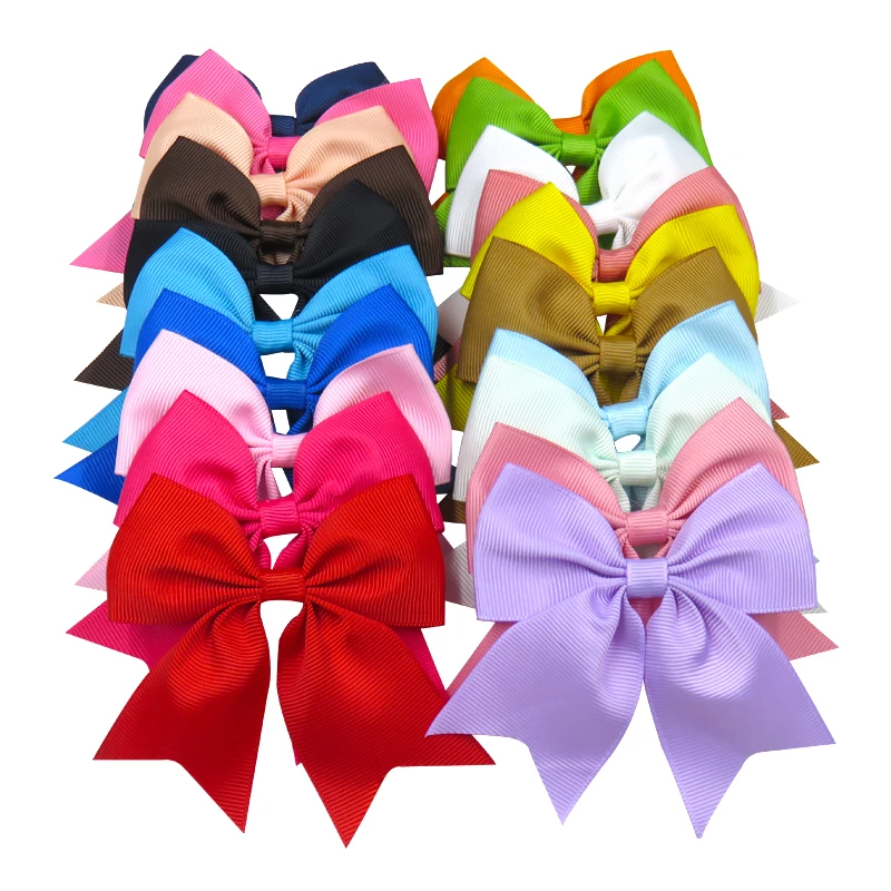 1PCS Swallowtail Ribbon Bow Kids Clip Papeleria Small Girls Bohemian Vintage Hairpins Scrunchy Office Hair Accessories For Women