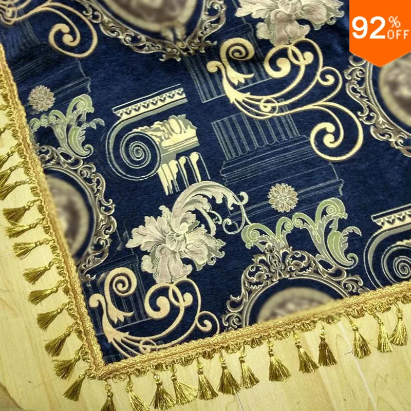 Thick Villa carpet Royal Blue rug Greece legend bedspread Bed Cover luxury placemat cushion bed spread Take Cover Floor Cover