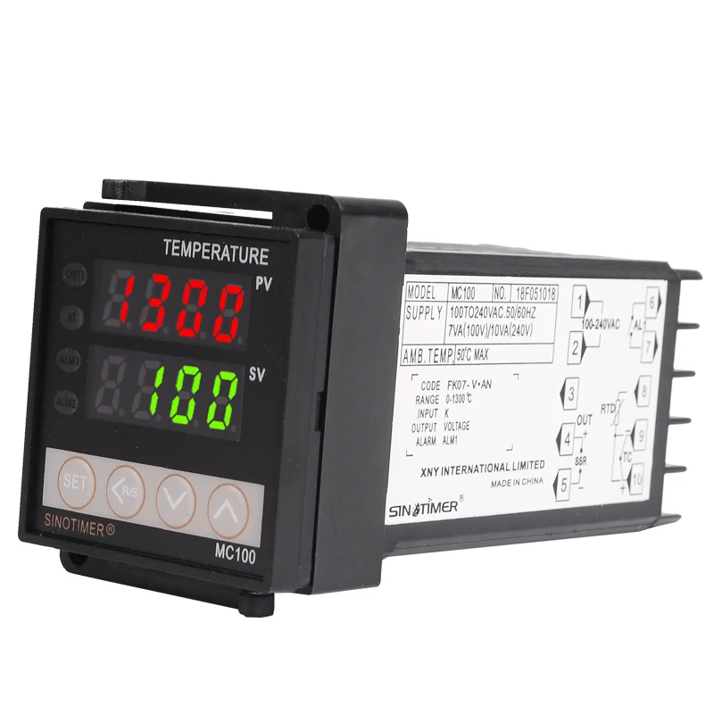 Digital PID Temperature Controller Thermocouple K PT100 Input 12V DC Voltage Output for SSR Solid State Relay Heating or Cooling