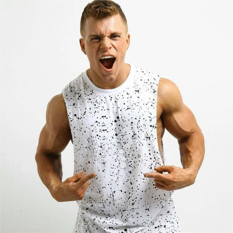 Mens Running Vest Gym Sleeveless T Shirt Summer 2023 Mens Sports Tank Top Bodybuilding Fitness Workout Training Singlet