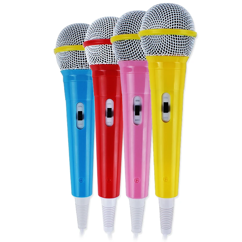 

FooHee Children Karaoke Microphone Smart Tuning Design Noise Reduction Anti-interference Cute 3.5mm P1