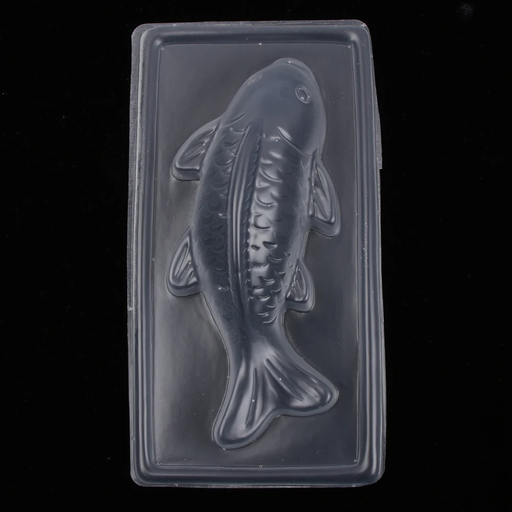 3D Koi Fish Shape Plastic Cake Chocolate Jelly Mould Mold DIY Molds Large Medium And Small Sizes Baking Tools Decorations