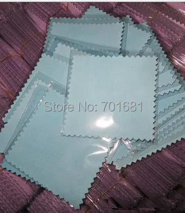 50pcs 8*8cm 4 colors Silver Polish  opp bags Cloth for silver Golden Jewelry Cleaner  suede  fabric material