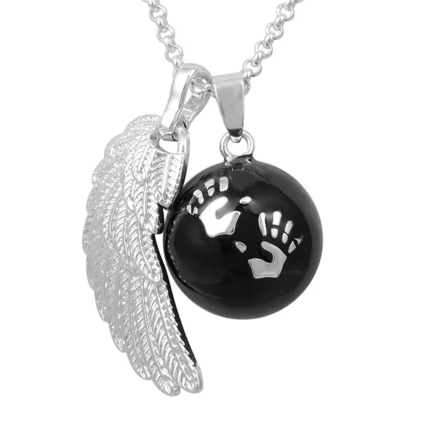Eudora Engel Flügel Baby Anrufer Anhänger Halskette Mode Schwangerschaft Ball Schmuck Chime Bola Anhänger 45 inch Halsketten Schmuck Geschenk