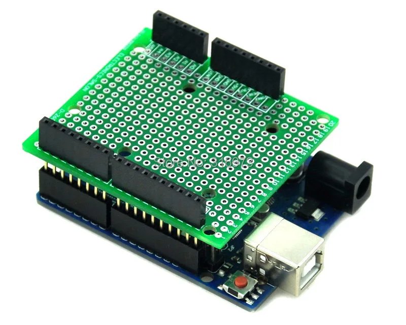 DIN Rail Mount Adapter/Prototipe PCB Kit untuk UNO / Mega 2560 Dll.