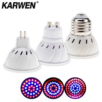 Espectro completo led planta crescer lâmpada e27 mr16 gu10 220v fitolampy phyto lâmpada para plantas de jardim interior flor hidroponia crescer