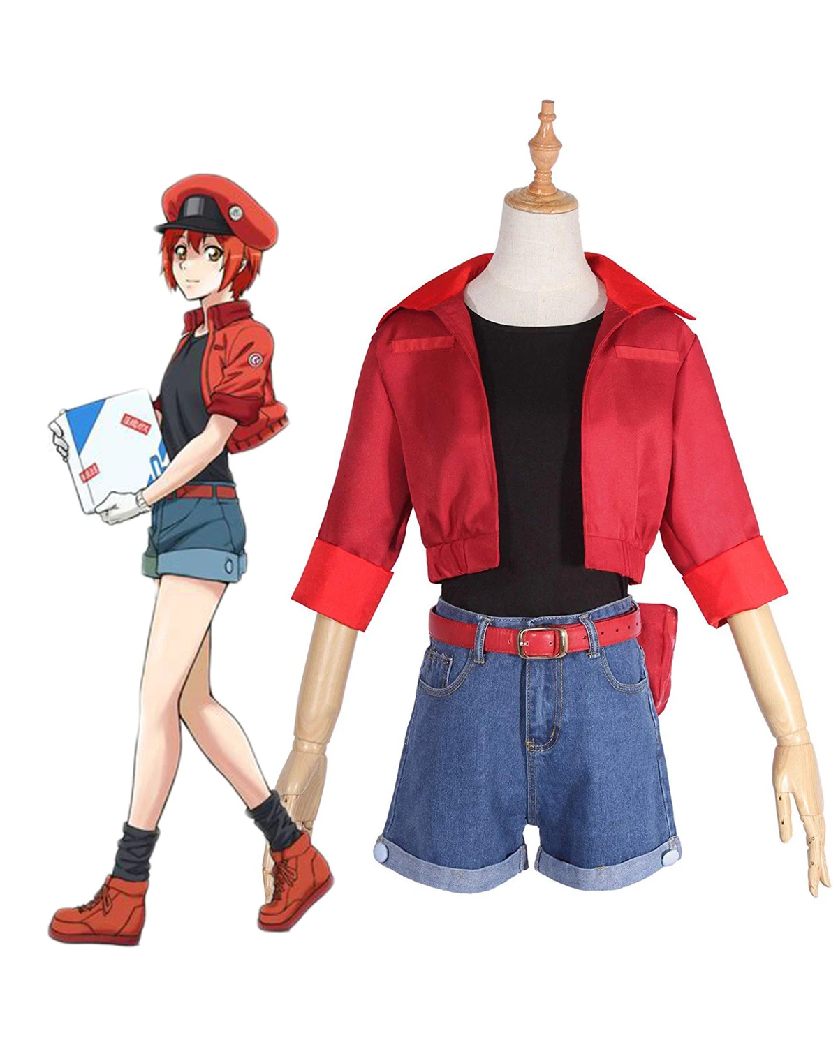 

Red Blood Cell Cosplay Cells at Work Erythrocite Red Blood Cell Cosplay Costume Custom Made Unisex Any Size