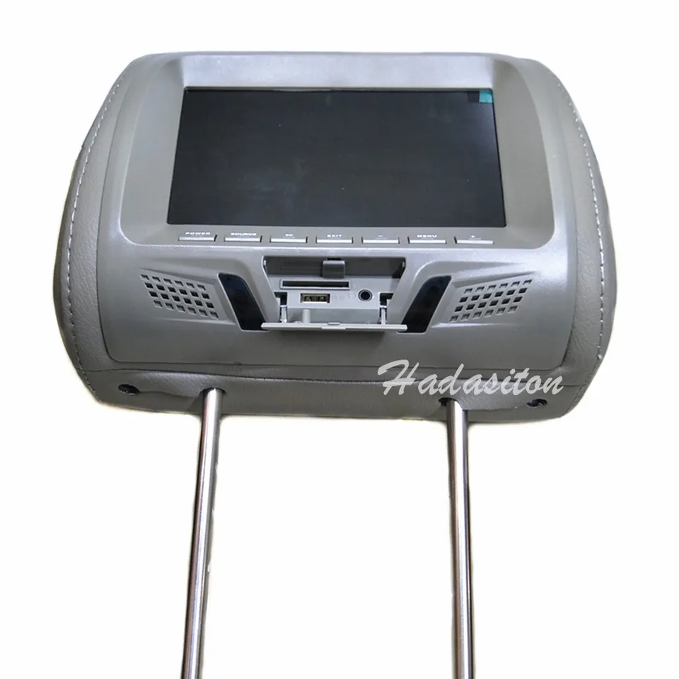 【未使用】 Luocute Headrest TFT-LCD グレー モニター Universal 7 inch TFT LED screen Car MP5 player Headrest monitor