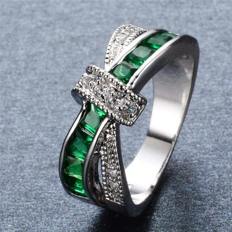 Silver Color Ring wedding Beautiful Pretty Fashion Wedding Party NICE Women Purple Crystal Lady Jewelry