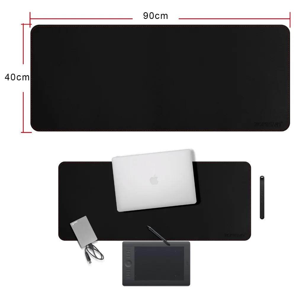 Zoresyn Large Artificial Leather Mouse Pad 900*400MM Big Keyboard Mat Extended Desk Mat&Mate for Office,Household,Gaming,School