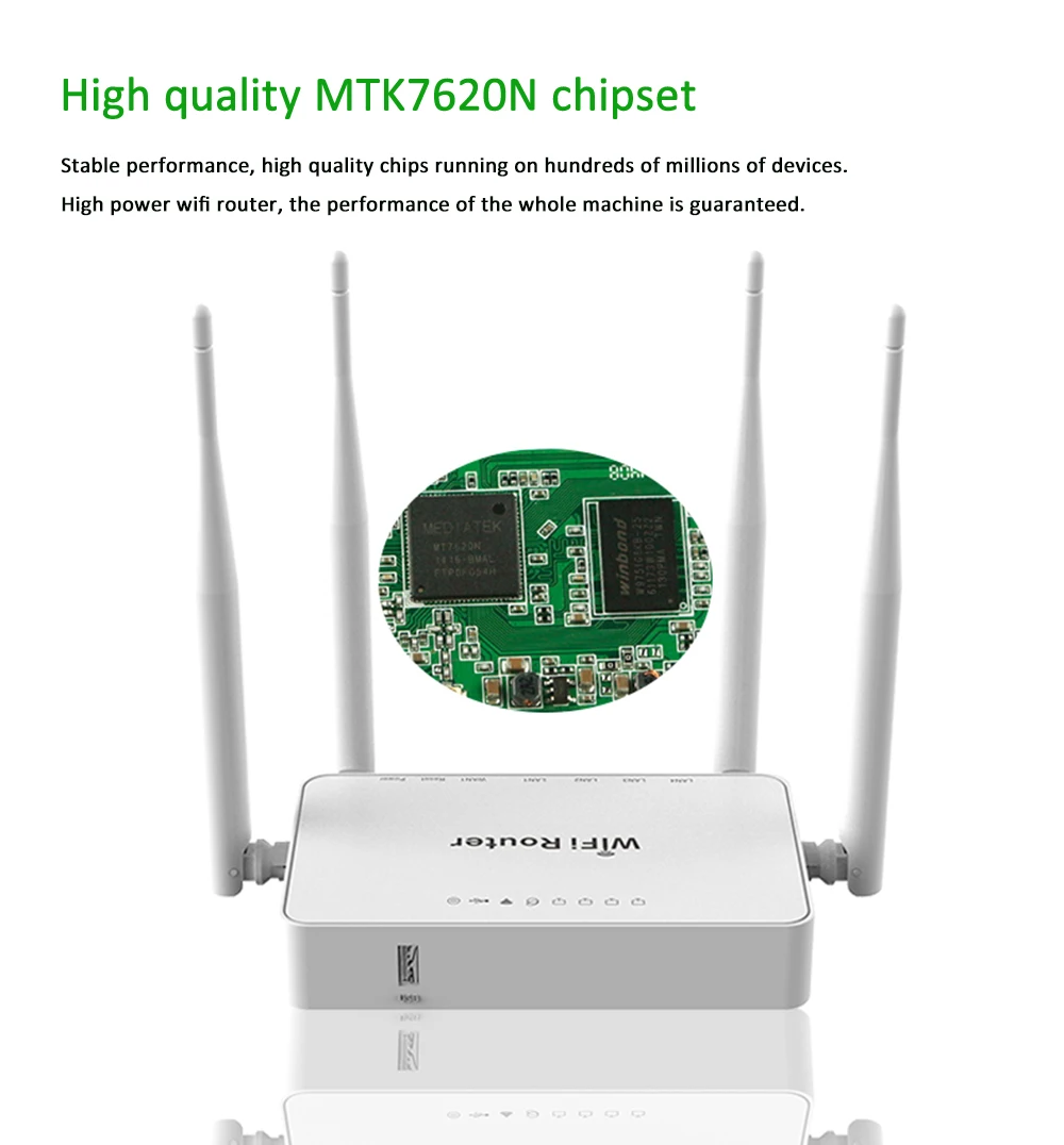 300Mbps Wireless Router 1 Wan 4 Lan Wireless Access Point Internet Wifi Router USB Modem Support E3372 OMNI 2 Russian