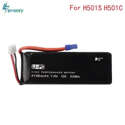 Original for Hubson H501W H501S H501C 7.4V 2700mAh lipo battery 10C 20WH For RC Qaudcopter Drone Parts 2s 7.4 v 2700 mah Battery