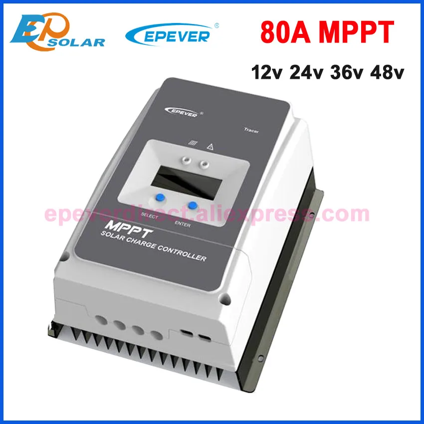 EPEVER MPPT 80A Solar Charge Controller 12V 24V 36V 48V Regulador Solar 80A for Max 200V Input Tracer8415AN Tracer8420AN EPsolar