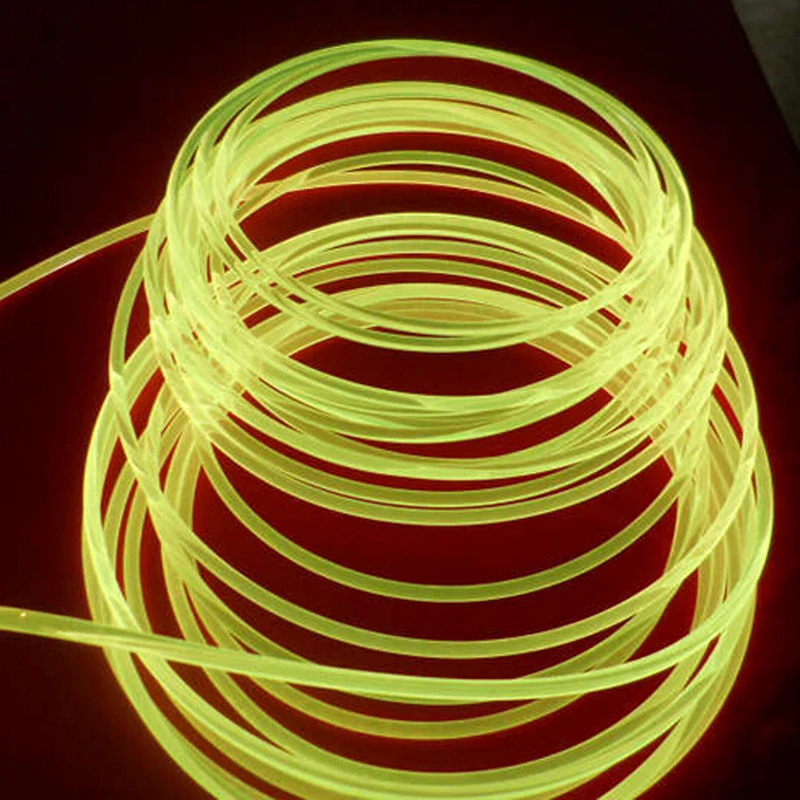 Side Glow Plastic fiber optical 100m/roll 3.0mm LED lights Cable for Car Decorative lighting Optical Fibers Wire