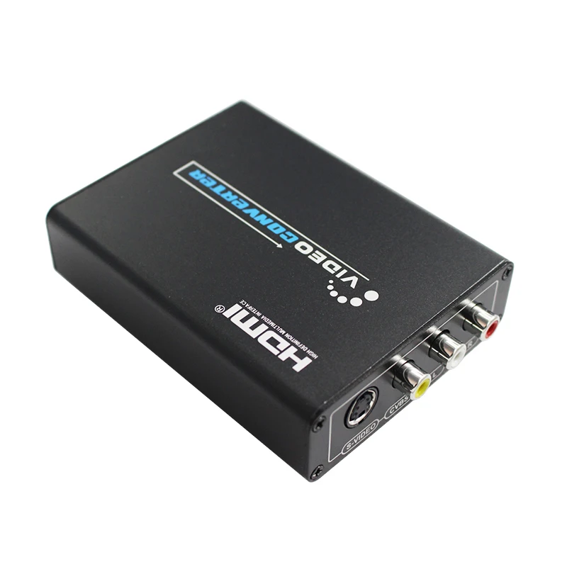 HDMI to Composite / AV S-Video Converter RCA CVBS/L/R Video Converter Adapter PAL / NTSC CVBS / S-Video Switch 1080P