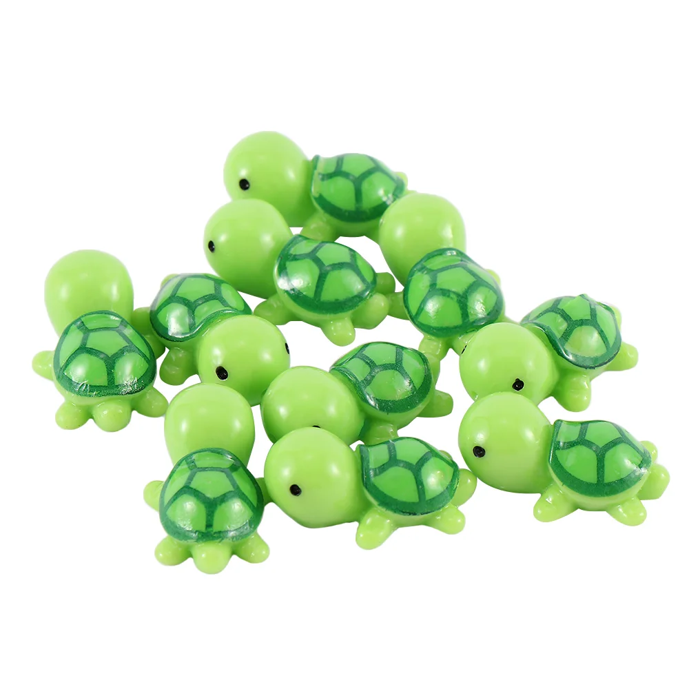 10Pcs Mini Turtle Miniature Figurines Dollhouse Bonsai Garden Micro Landscape Decor Fairy Garden Miniatures Dropshipping