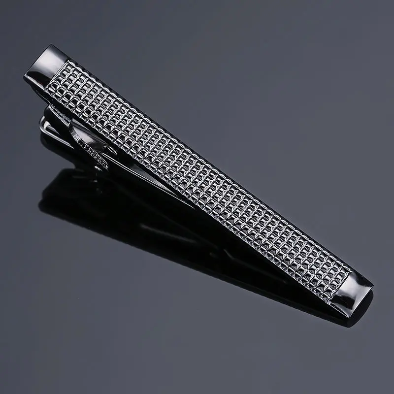 DY new high-quality enamel men\'s wedding tie clip high-end brand luxury design exquisite pattern crystal tie clip Free Delivery