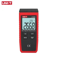 UNI-T UT320A UT320D Mini Contact Type Digital Thermometer Dual Channel K/J Temperature Meter LCD Backlight Data Hold Thermostat