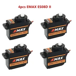 4 pz/lotto EMAX ES08DII 9g di Plastica Digitale Micro Servo per RC Elicottero Aereo RC Quadcopter Robot