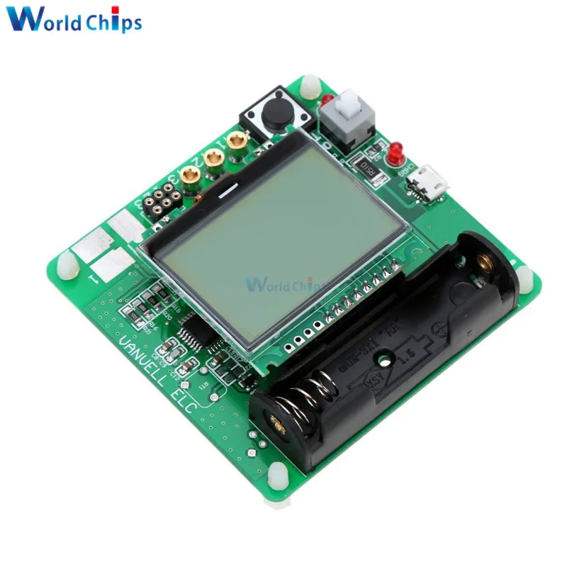 Inductor-Capacitor Meter DIY MG328 Multifunction Transistor Tester LCD Display Panel Module With Cable Acrylic Shell Case