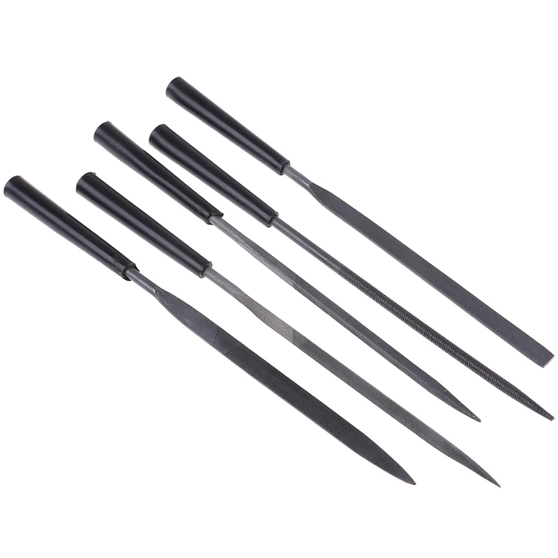 5Pc Steel Needle File Set Files For Metal Glass Stone Jewelry Wood Carving Craft Tool