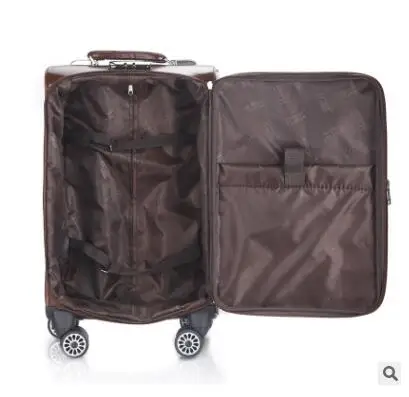 Maleta giratoria de 18 y 20 pulgadas para hombre, Maleta de viaje con ruedas, 24 ruedas, PU