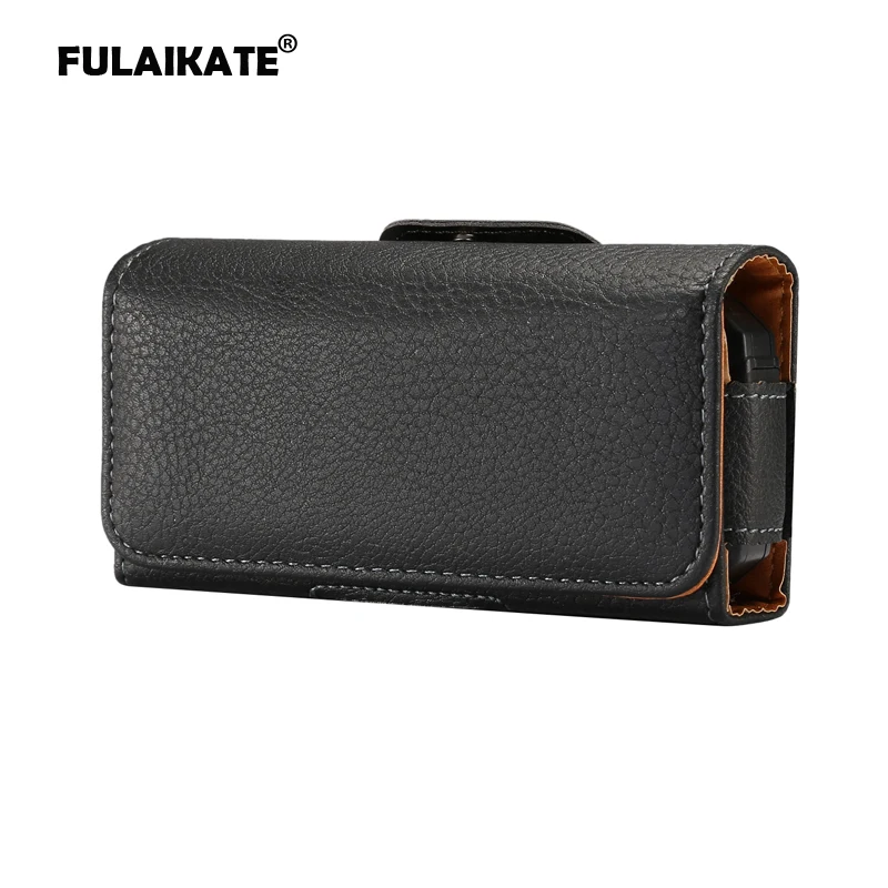 FULAIKATE Litchi Waist Bag for Gionee W909 Old Men Mobile Phone Case Portable Universal Pocket Climbing Pouch 2.2 cm