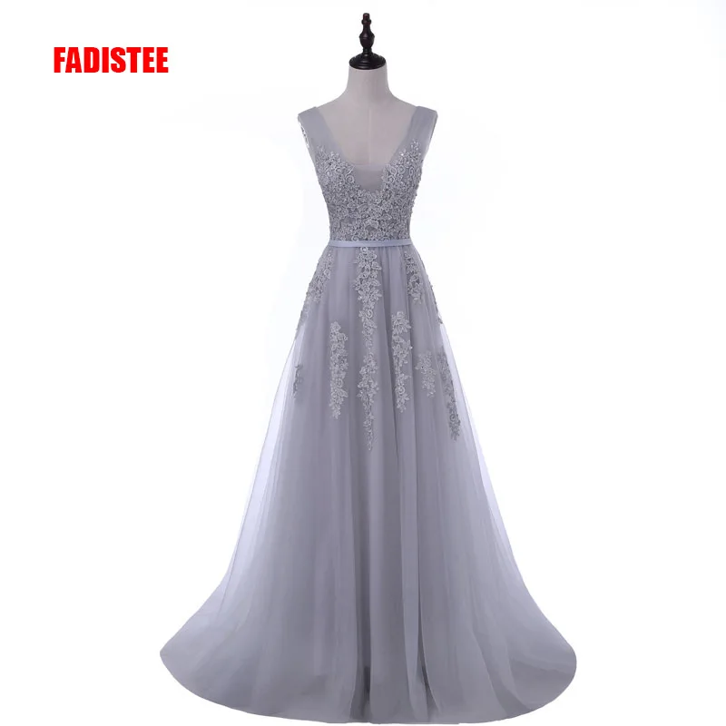 FADISTEE-vestidos de dama de honor largos elegantes, Apliques de encaje con cuentas, estilo de cordones, vestido de fiesta de boda, menos de 50 $