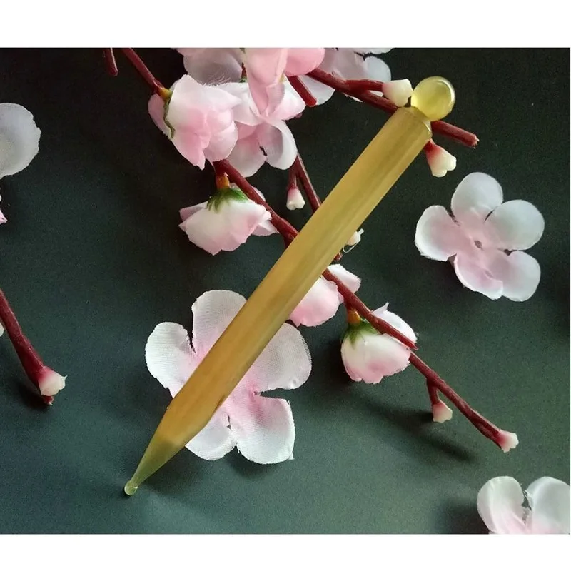 Scrapping Massage Stick Pen Natural Ox Horns Gua Sha Beauty Acupuncture Meridian Massager Bar Wand Face Body Tool Health