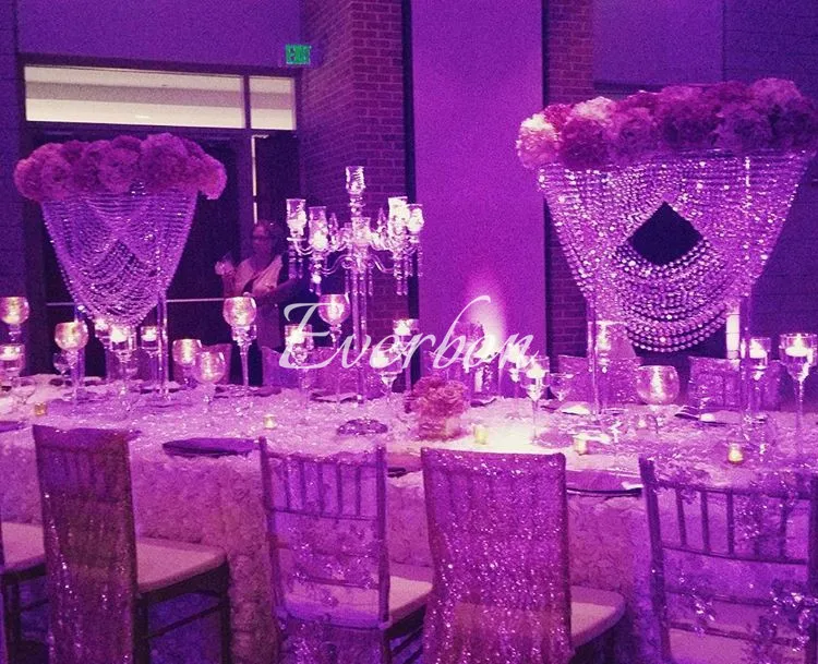 

80cm tall wedding crystal centerpiece wedding decoration flower stand chandelier ceremony anniversary party decor
