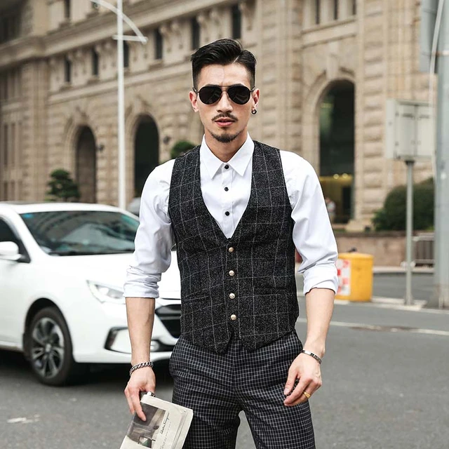 Suit Vest Men British | Men