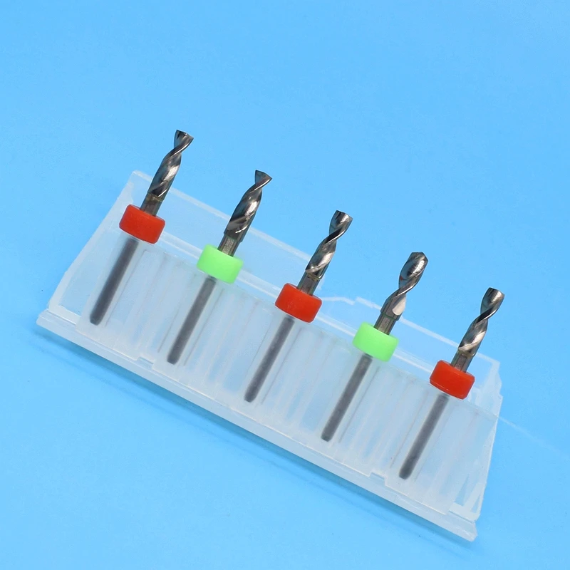 Mini broca de carburo de tungsteno, herramienta de rotación de enrutador CNC para placa de circuito impreso, cortador de fresado, PCB, 3,1mm-4,0mm, 5 uds.