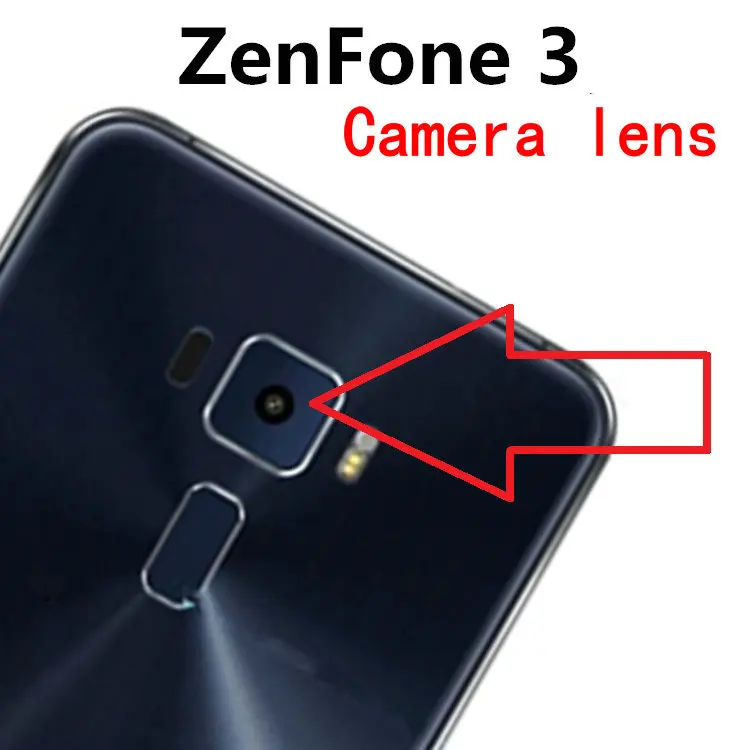 Coopart New Back Rear Camera lens glass for Asus ZenFone3 ZenFone 3 ZE552KL with Sticker