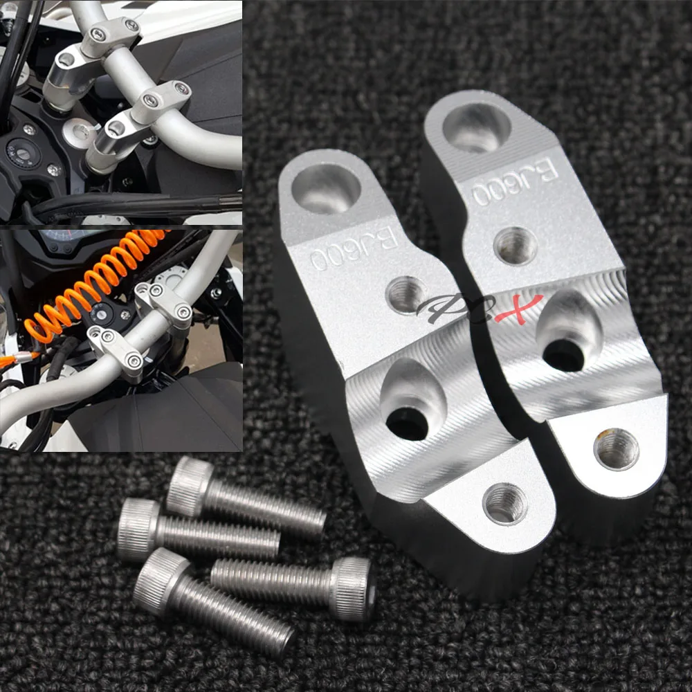 Motorcycle Accessories CNC Handlebar Risers Handle Bar Clamp Extend Adapter For Benelli BJ600 BJ600GS BN600 TNT600 BN600i