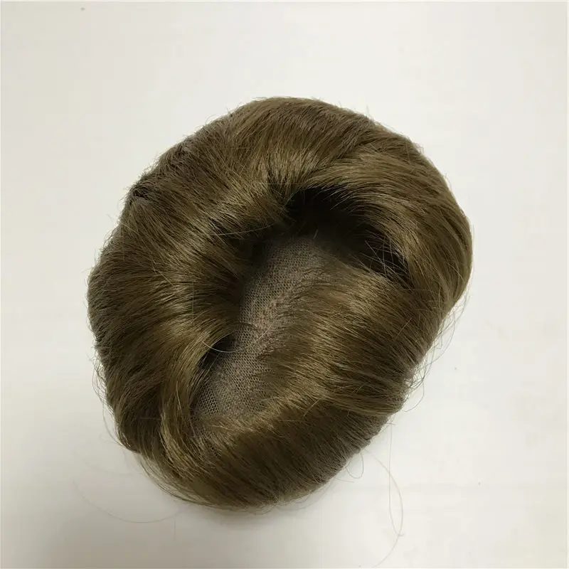 For 40-45cm Reborn Doll Light brown Sticked Hair Wig 17-18 inch Doll Reborn Hair DIY NPK Doll Accessories