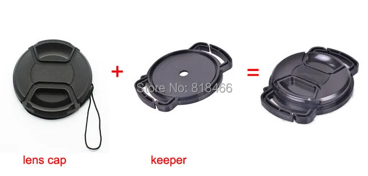 52mm lens cap+Camera Lens Cap keeper Universal Anti-losing Buckle Holder Keeper for canon nikon(18-55) 52mm lens