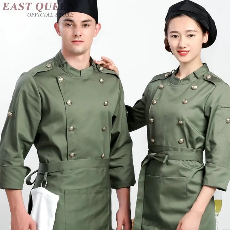 Food service chef jas chinese draak koken kleding vrouwen mannen hotel keuken chef uniform kleding restaurant uniformen DD1172