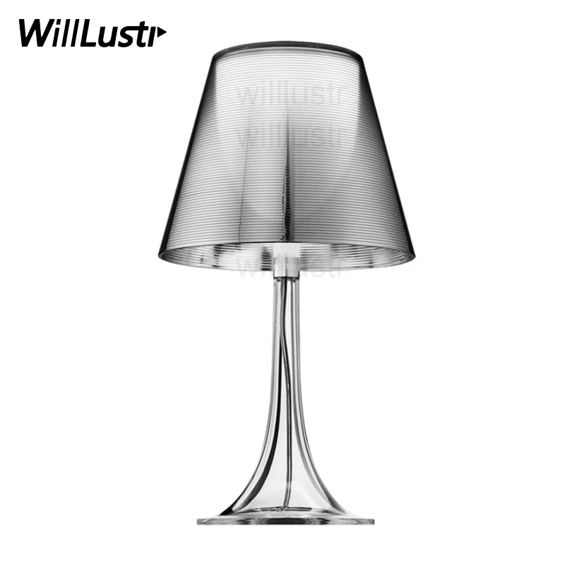 

modern transparent table lamp multi colors table light living room bedroom table lighting desk light reading lights bedside