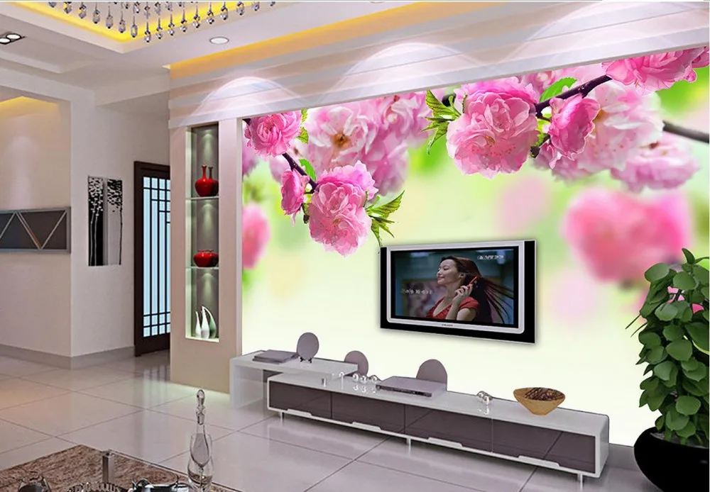 3d wallpaper flower beautiful flower vine modern minimalist TV backdrop papel parede mural wallpaper