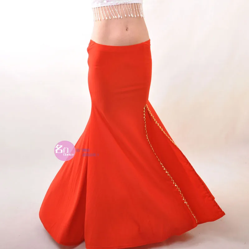 Disfraz de danza del vientre, vestido de falda dividida, actuaciones profesionales, 9 colores, nuevo