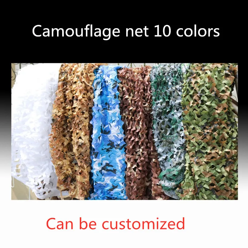 5X8M 2-layer Military Camouflage Net 210D Oxford Sun Shelter Camo Netting for Hunting Camping Restaurant Party Decoration