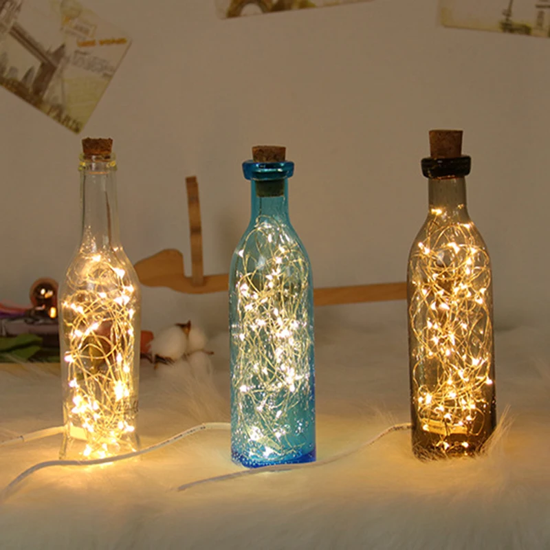 mycyk Ins deer starry sky creative solid wood table lamp to send gifts holiday gifts elk Blue/Gray/Transparent Glass Bottle hot