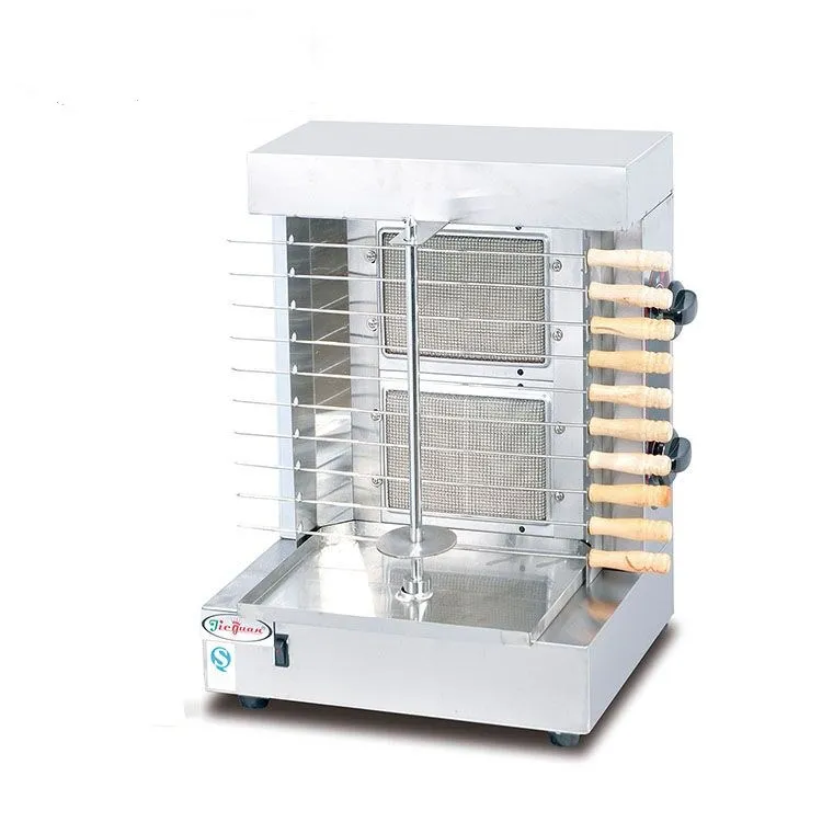 Household Shawarma Machine,Gas Gyros Grill,Two Burners Kebab Maker, 110V, 220V