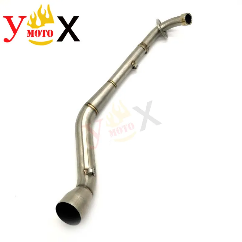 Modified Steel Motorcycle Slip On Exhaust Pipes Front Link Muffler Silencers For Honda MSX 125 Grom MSX125 2012-2017 2014 2015