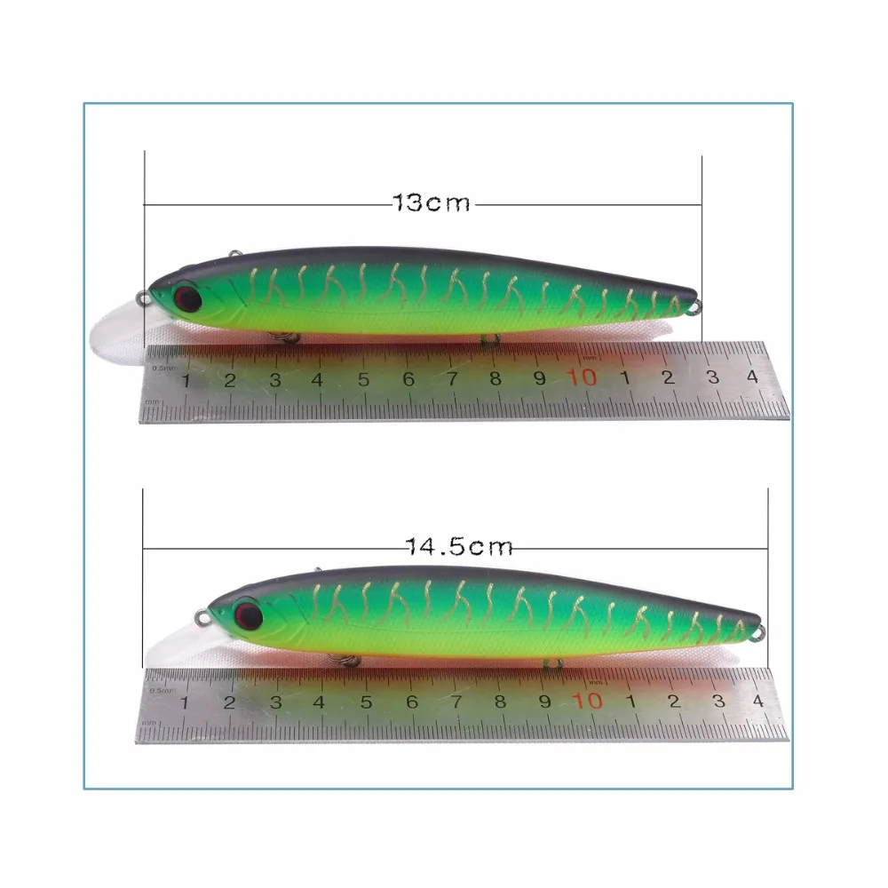 تعليق المتذبذب الصيد إغراء 13 سنتيمتر 24 جرام 2 قطعة تعليق أسماك ل التصيد Pesca Isca الطعم الاصطناعي معدات صيد الأسماك