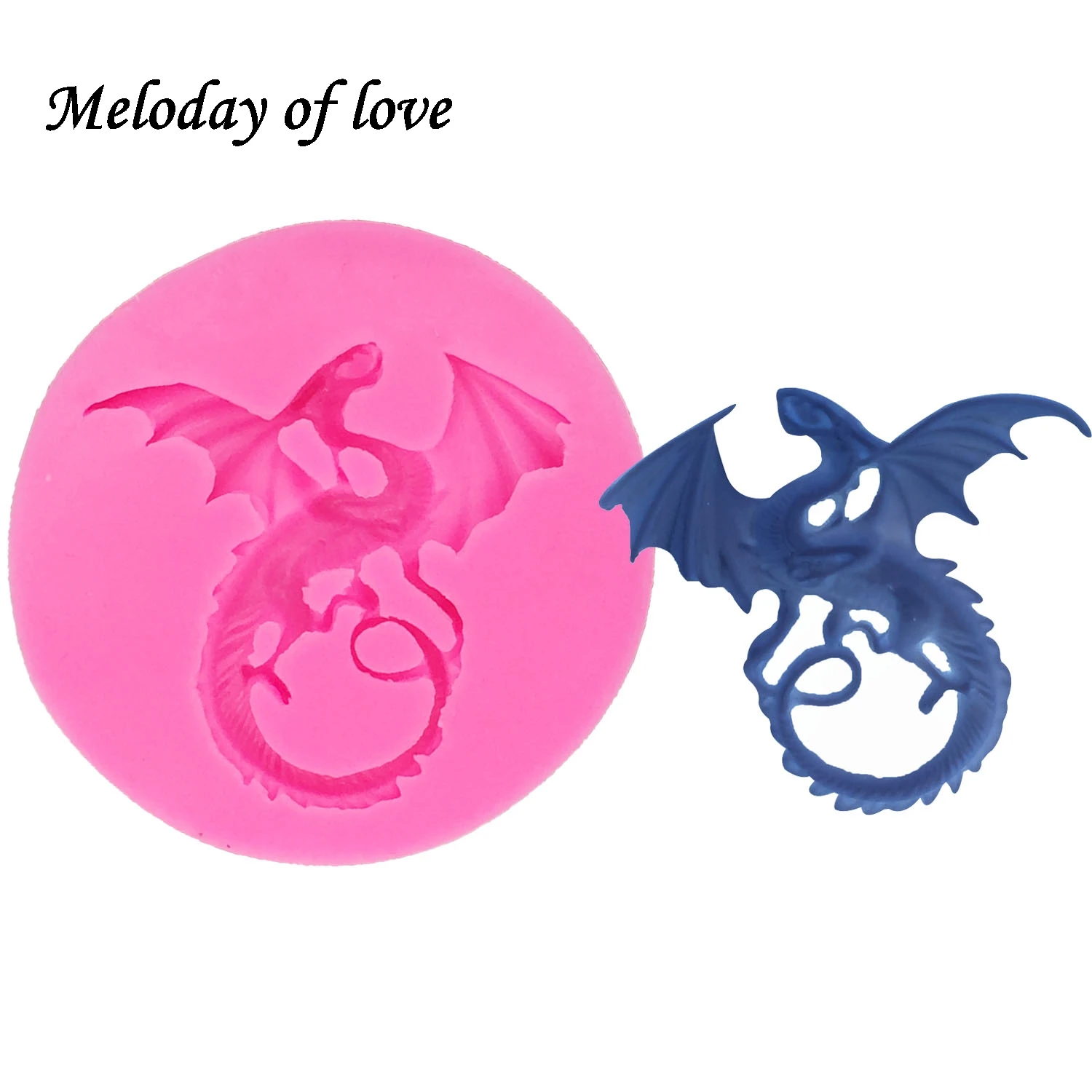 Flying dragon mold Fondant moulds Chocolate Cake Decorating Tools silicone molds for 3D crafts Resin Clay Soap Mold DY0043