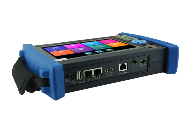 IPC-8600plus series IP CCTV tester monitor ip analog AHD TVI CVI SDI camera tester H.265 4K 4MP 5MP ONVIF wifi POE 12V