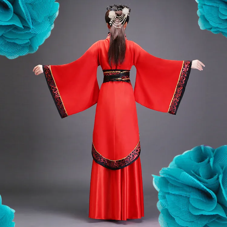 Lady Girl Chinese Traditional Ancient Tang Suit Hanfu Costumes Adult Female Womens Hanfu Dress Stage Costumes Hanfu Dresses