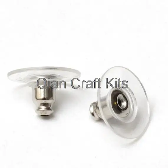 300pcs Plastic Silver or gold Earring Stoppers, Comfort clutch, Earring Backs, Earnuts, Ear Nuts