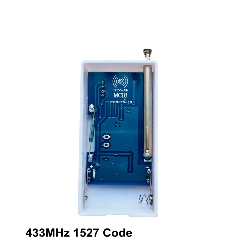 Sensor de contacto magnético de energía de batería, Sensor de inalámbrico de ventana y puerta, 433MHz, 1527, código para cualquier Panel de alarma